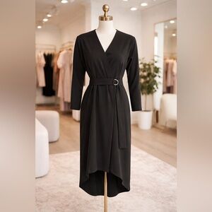 TOPSHOP O-RING WRAP DRESS